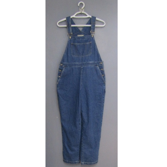 NEW Vintage Lizwear Denim Bib Overalls Petite PM - Picture 2 of 6